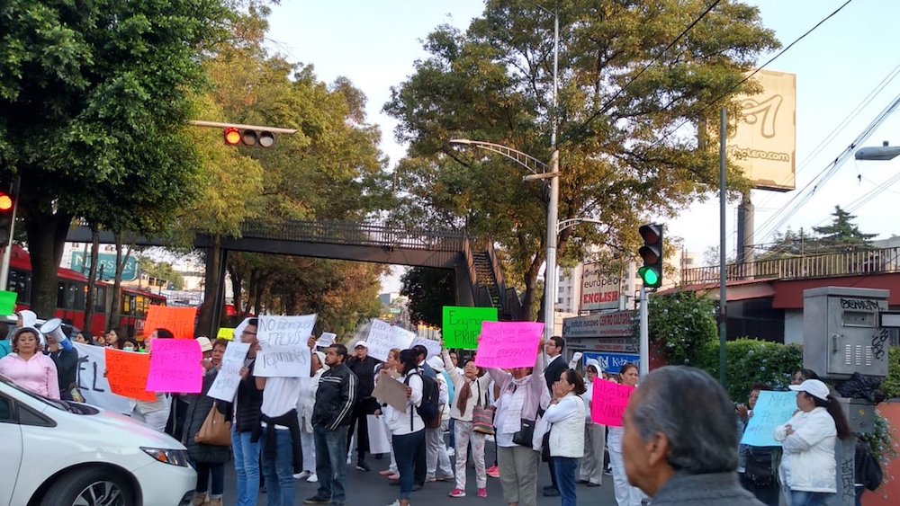 Protesta-sacerdote-detención-Tlalpan