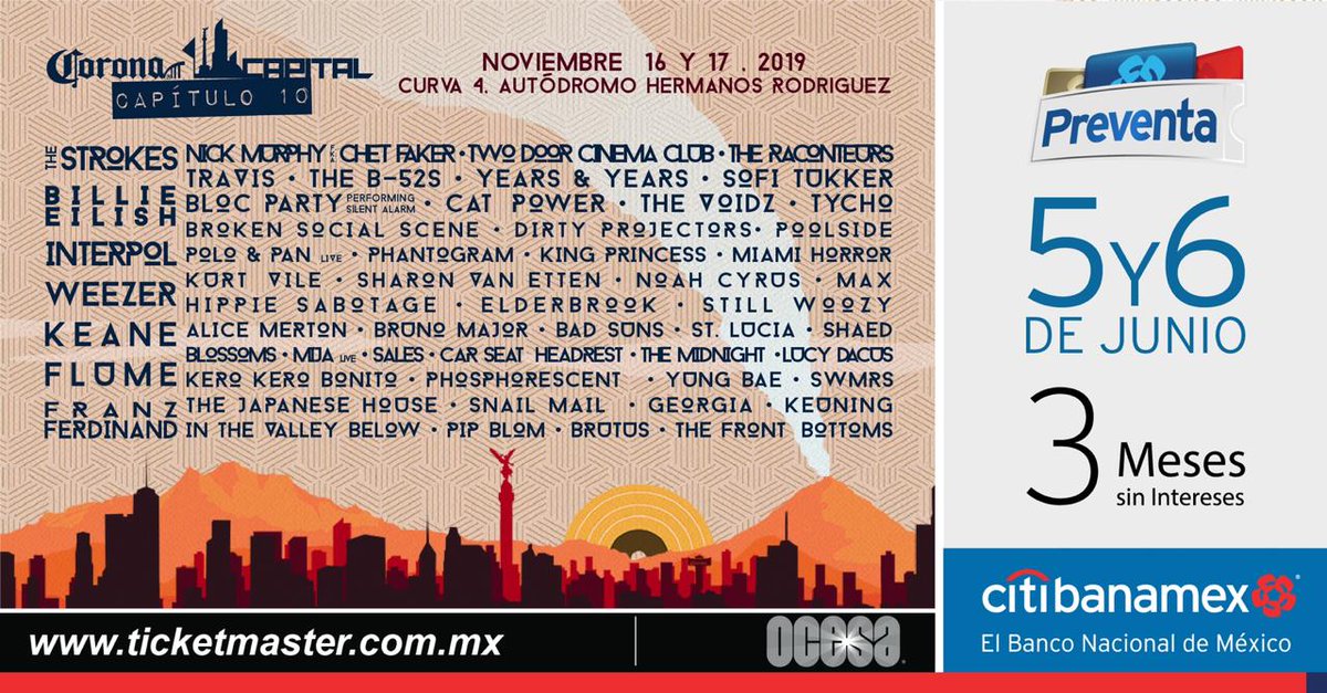 ¡Paren todo porque ya salió el esperado cartel del Corona Capital 2019!