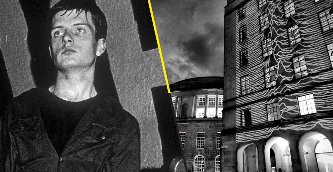 Manchester celebró 40 años del 'Unknown Pleasures' con proyecciones del disco en edificios