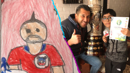 Ignacio, el pequeño que llenó su álbum de la Copa América con dibujos