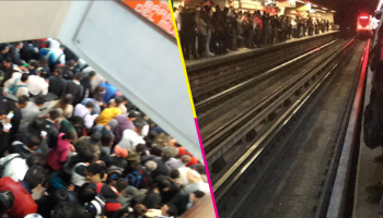 Tras 'caída' de un usuario en las vías, el Metro CDMX suspendió el servicio en Línea 7