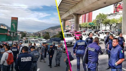 ¡Ojo! Policías federales realizan bloqueos en distintos puntos de CDMX