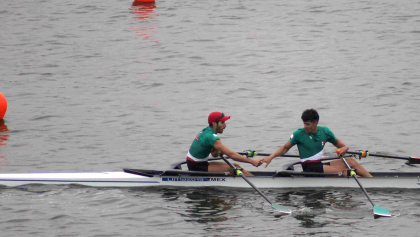 ¡28 y contando! Alan Armenta y Alexis López se cuelgan el oro en remos cortos en Lima 2019