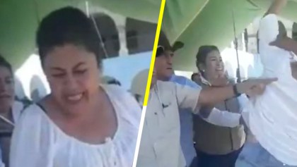 Ya 100TC: Bautizan a señora como #Lady65yMás por agredir a viejitos