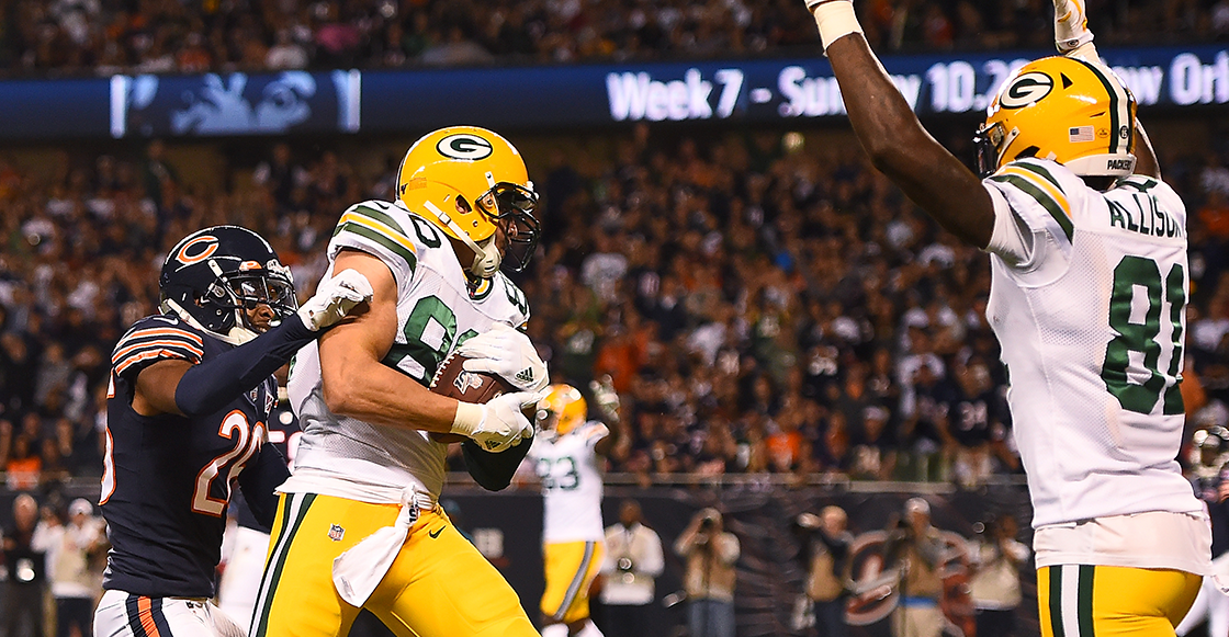 ¡Despierten! Packers derrotaron a los Bears en el kickoff de la NFL