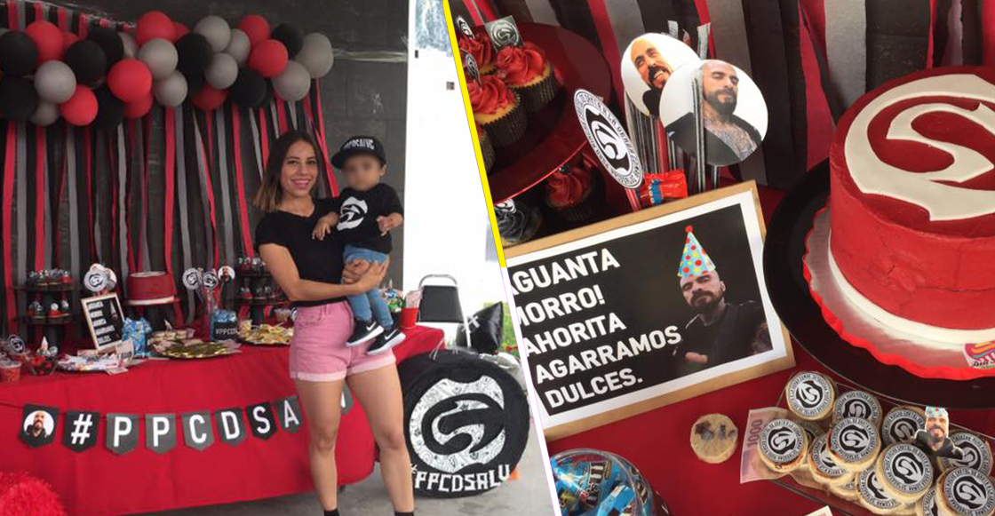 Este niño festejó su cumpleaños al estilo de Cartel de Santa