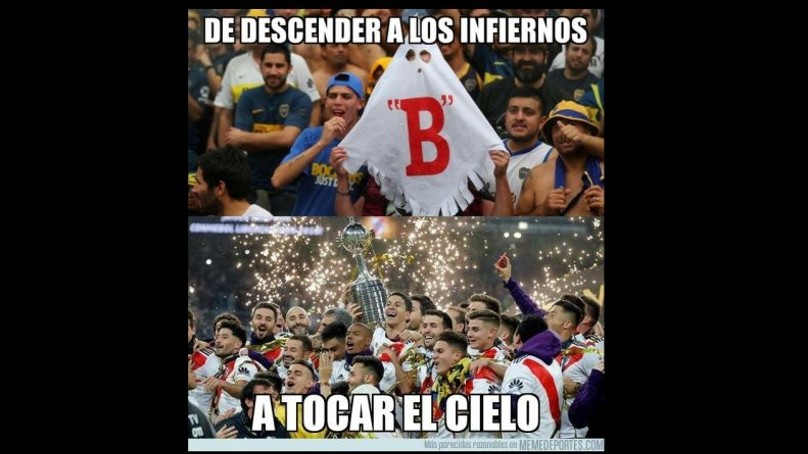 Boca se llevó la copa de memes libertadores tras ser eliminado por River Plate