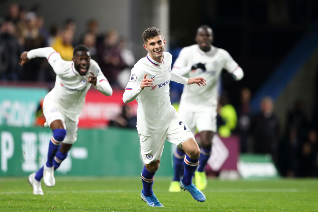 Pulisic marcó su primer hat-trick de su carrera en la goleada del Chelsea al Burnley