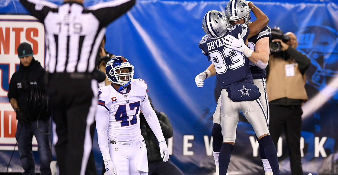 En noche de errores, Cowboys derrotaron a los Giants en New York