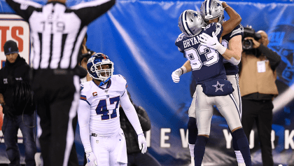 En noche de errores, Cowboys derrotaron a los Giants en New York