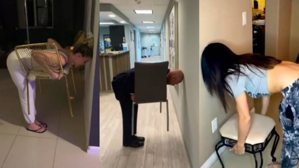 #ChairChallenge el nuevo desafío viral que está poniendo a Internet de cabeza