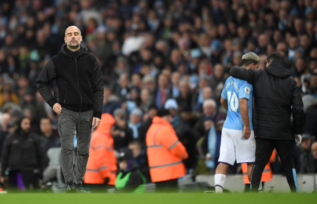 Pep Guardiola confirmó la lesión del 'Kun' Agüero y su tiempo de baja