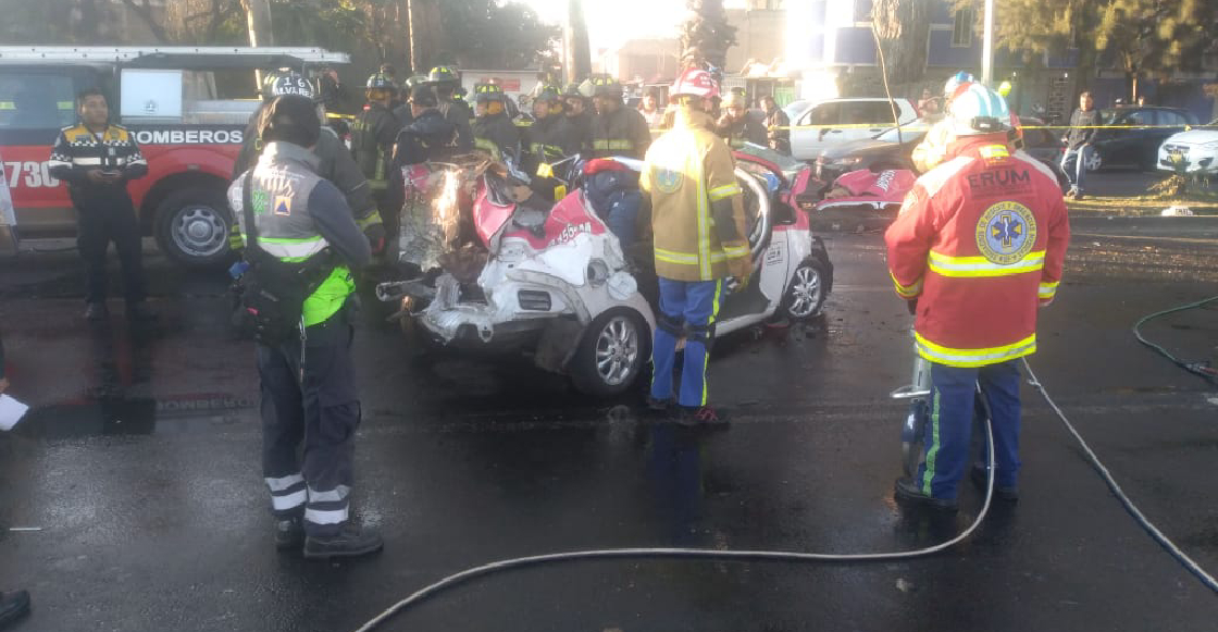 Bebió, chocó contra un taxi y mató a cinco personas en Iztapalapa