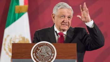 AMLO en su conferencia mañanera de prensa