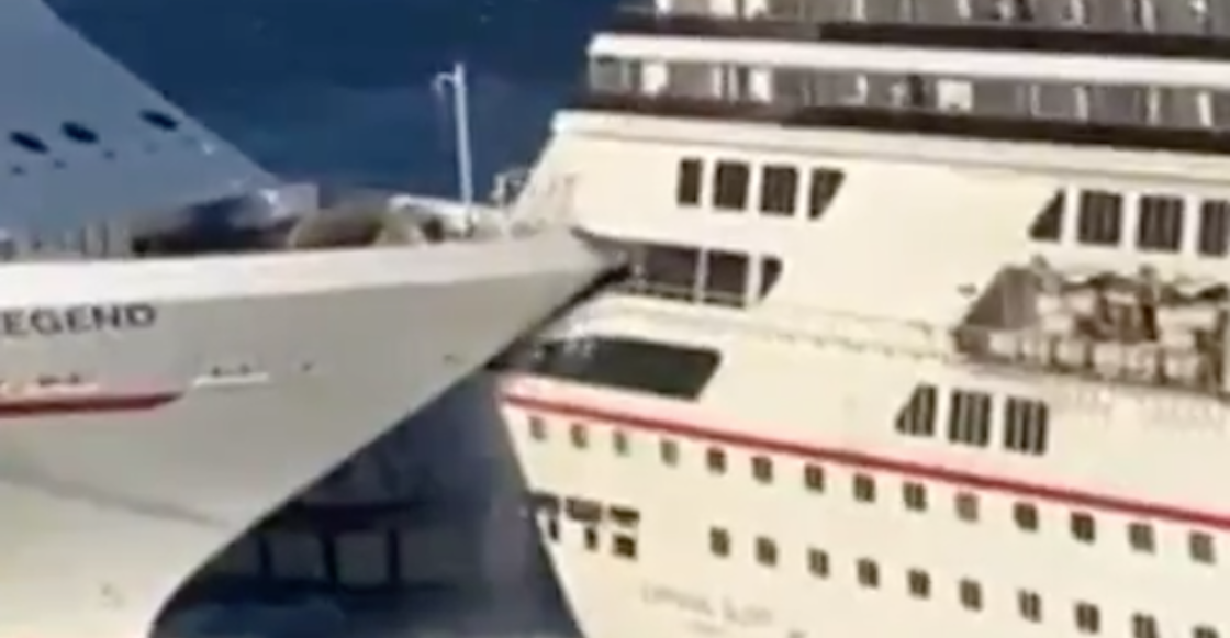Sale con polish? Cruceros cargados de pasajeros chocan en Cozumel