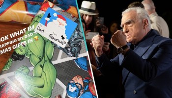 Martin Scorsese recibió regalos navideños envueltos en papel de Marvel