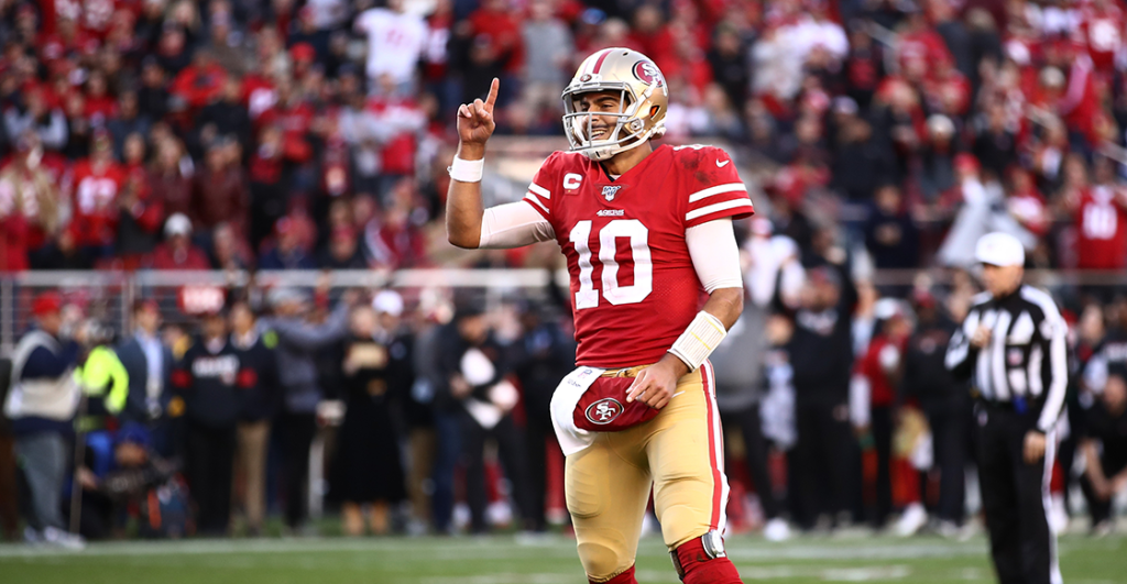 Jimmy Garoppolo con los 49ers