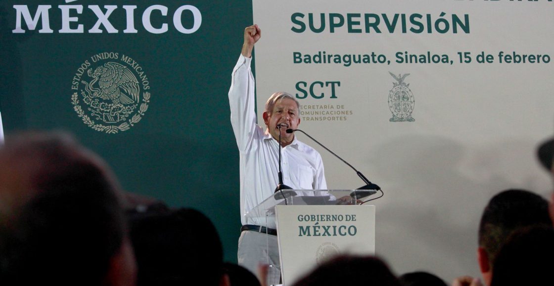 BADIRAGUATO, SINALOA, 15FEBRERO2019.- El presidente de México, Andrés Manuel López Obrador, visitó el municipio de Badiraguato este día para supervisar los trabajos de la carretera Badiraguato-Guadalupe y Calvo, Chihuahua.