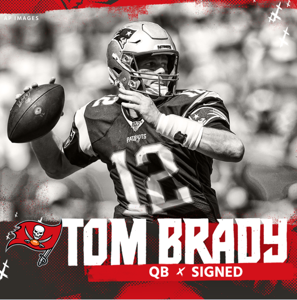 Lo que era un secreto a voces, por sin se hizo oficial. Tom Brady se convirtió en el nuevo quarterback de los Tampa Bay Buccaneers.