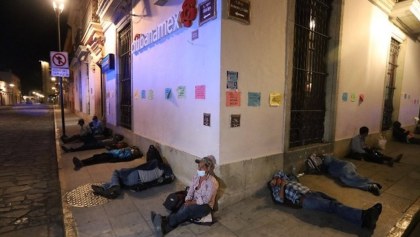 Oaxaca-bancos-coronavirus-personas-acampan-fase-3