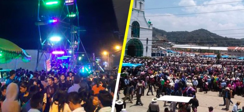 ¿Susana quién? Llenan feria y Viacrucis en Chiapas a pesar del coronavirus