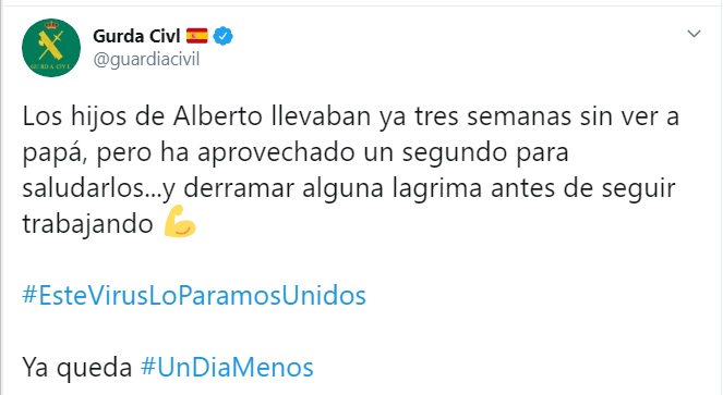 “¡Papi, no te vayas!”, la desgarradora petición de un niño a un guardia civil en España 