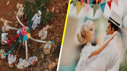 ¡Bomba! Barbie y Action Man se casaron en Yucatán