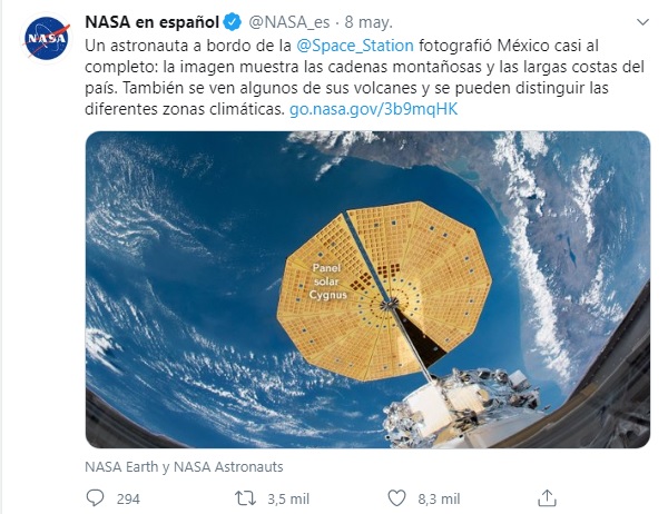 Foto De La Nasa Revela Cómo Se Ve México Desde El Espacio 5997