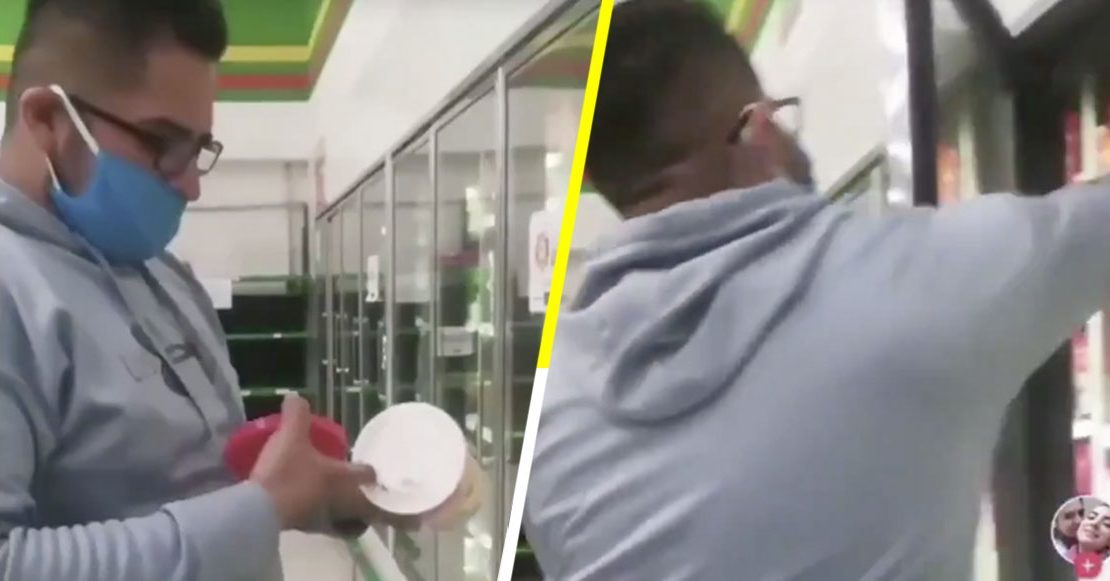 ¿Se acuerdan del chistoso que le metió el dedo a un bote de helado? Pues ya salió a pedir disculpas