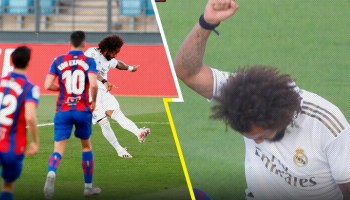 Black Lives Matter: El festejo de Marcelo contra el racismo en la goleada del Real Madrid al Eibar