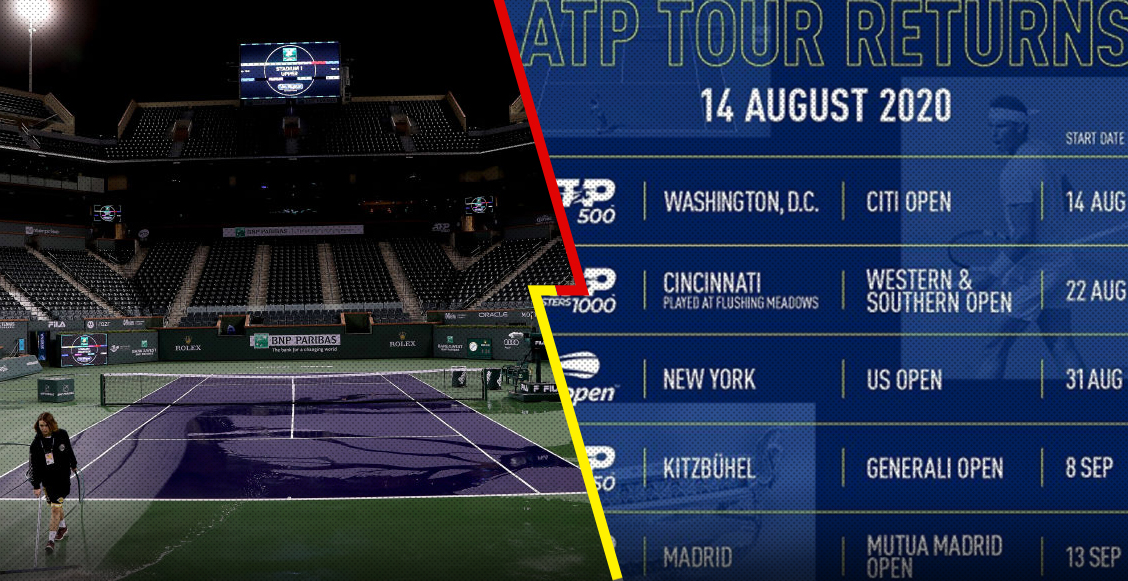 Fechas y ciudades ATP reveló su calendario provisional para el regreso del tenis
