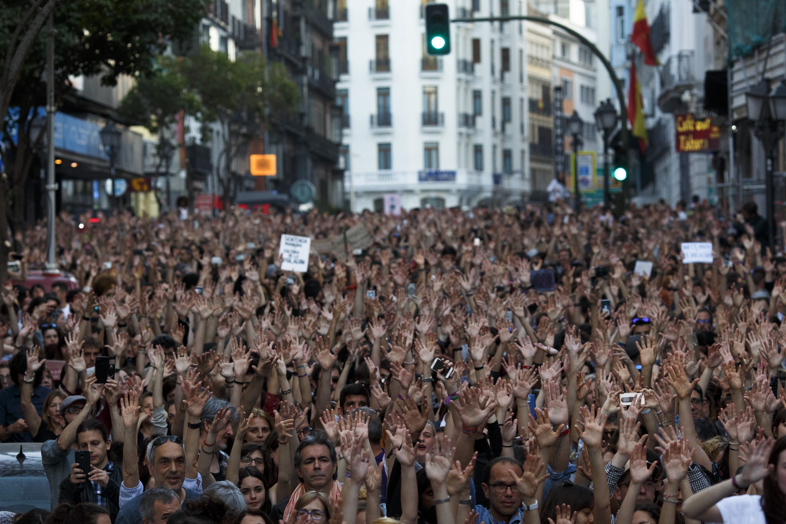 Manifestantes apoyo víctima de La Manada