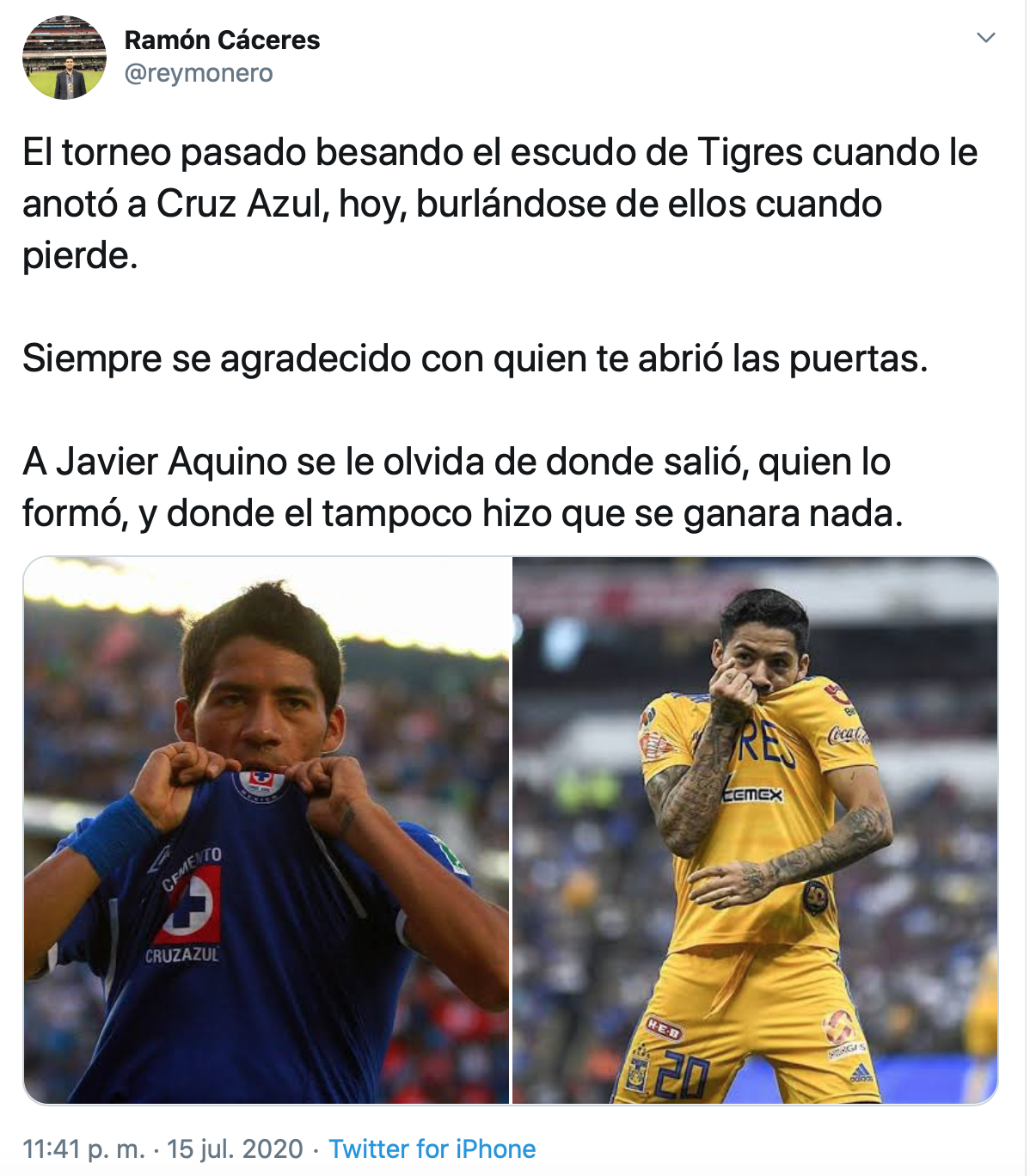 "30 años sin ganar nada": Las palabras de Aquino a Cruz Azul que encendieron las redes sociales