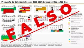 Calendario escolar falso sep