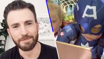 "Denle a este hombre un escudo": Chris Evans le manda un mensaje al niño que salvó a su hermanita