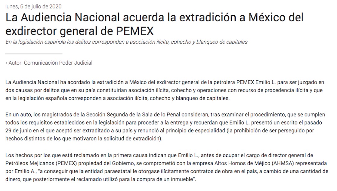 emilio-lozoya-extradicion-españa-pemex-odebrecht