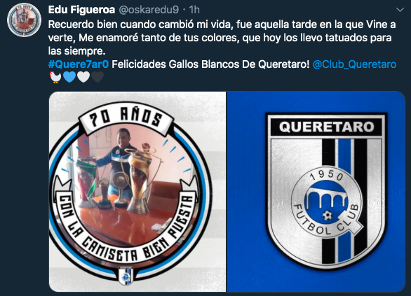 "Felicidades #Quere7ar0": Así 'celebró' la afición los 70 años del Querétaro