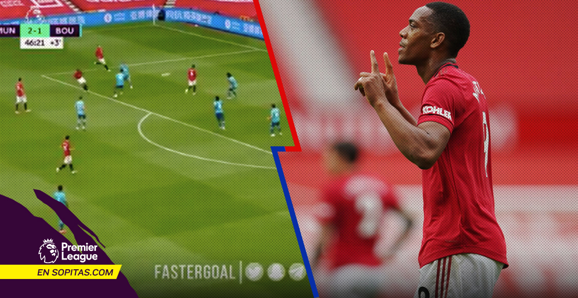 ¡Al ángulo, papá! El golazo de Martial en el Manchester United vs Bournemouth