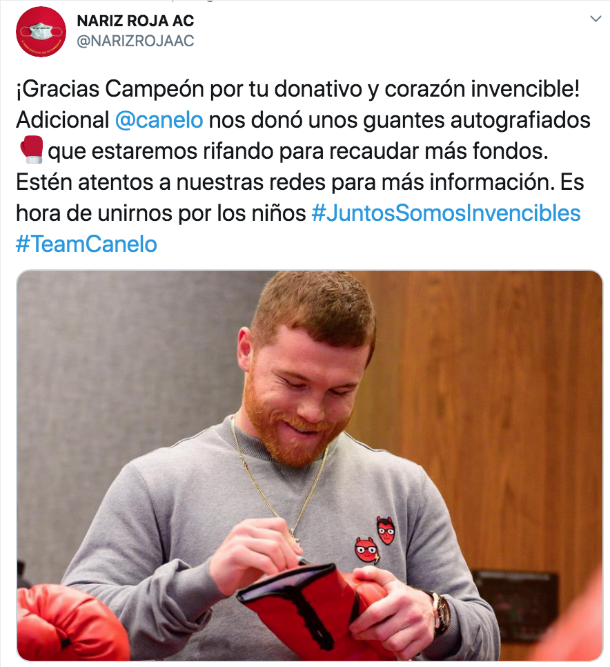 ‘Canelo’ Álvarez da KO a Gutiérrez Müller y ayuda a niños con cáncer con donativo-