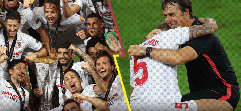 El llanto de Lopetegui y el adiós de Banega: El festejo del Sevilla tras ganar la Europa League