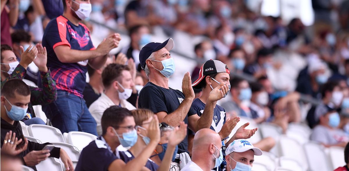 Los aficionados presentes en el regreso de la Ligue 1