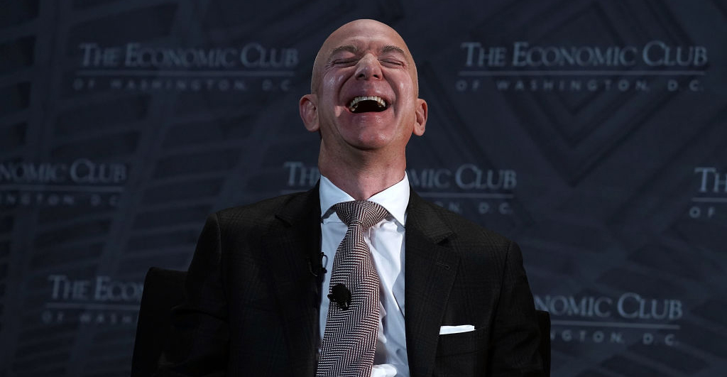 La fortuna de Jeff Bezos llega a los 200 mil millones de dólares