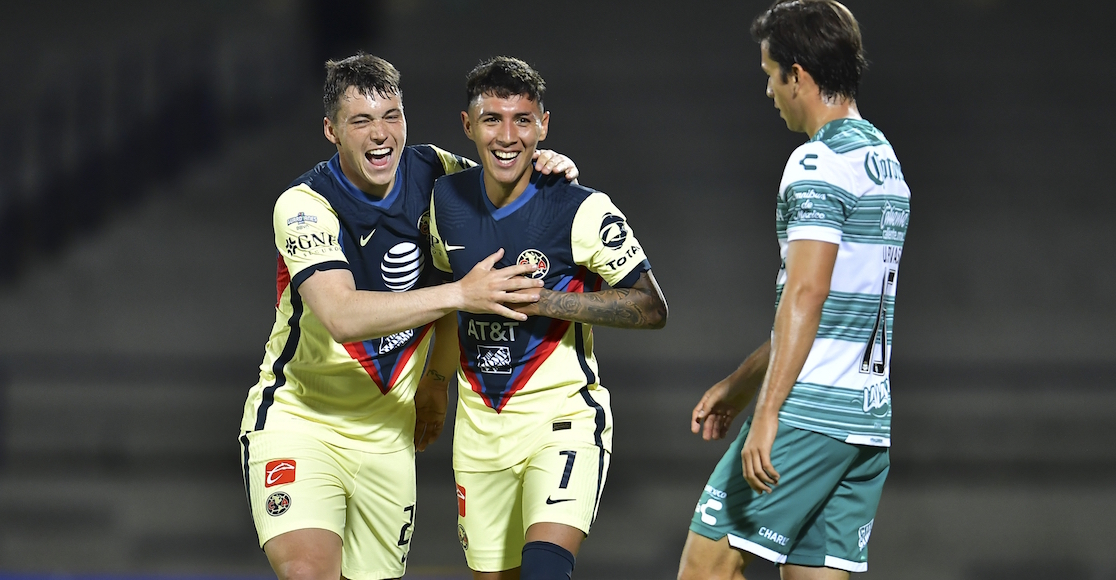 América gusta, gana y golea ante Santos