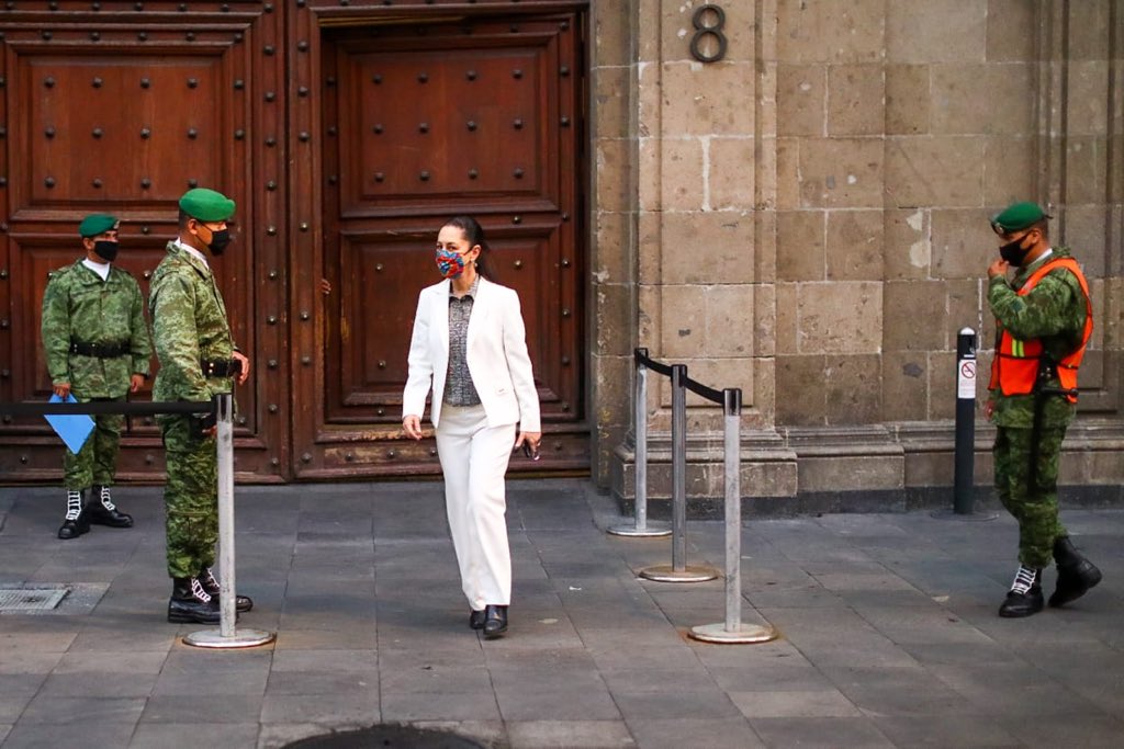 Claudia Sheinbaum en Palacio Nacional