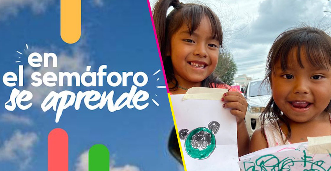 en-el-semaforo-se-aprende-clases-niños-calle