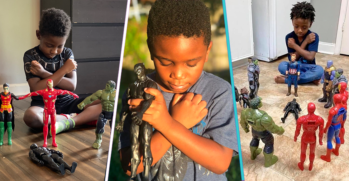 Niños le rinden tributo a Chadwick Boseman haciendo funerales para 'Black Panther'