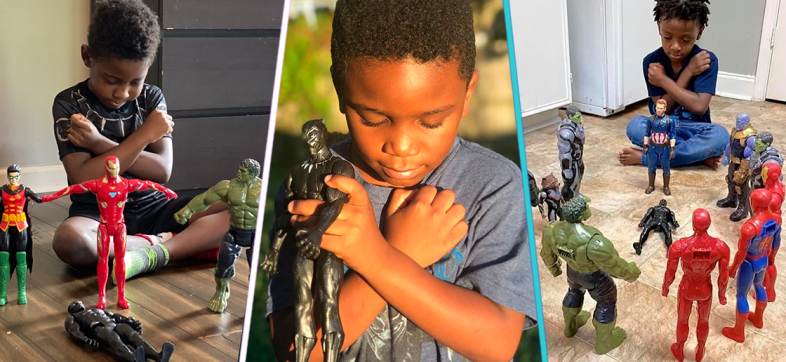 Niños le rinden tributo a Chadwick Boseman haciendo funerales para 'Black Panther'