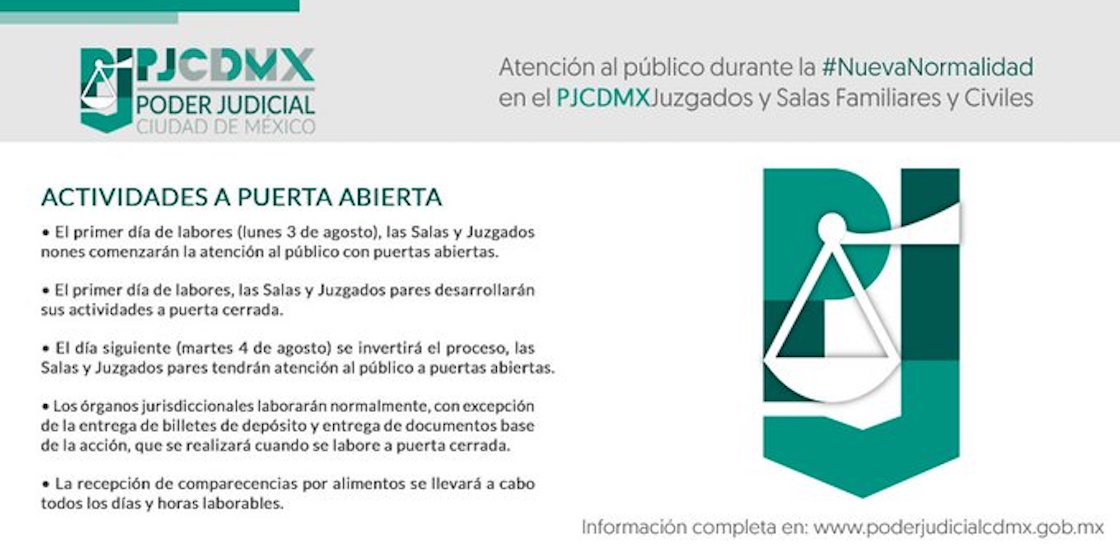 Poder Judicial CDMX Reabre Y Restaurantes Amplían Horario