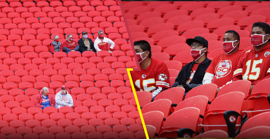 En imágenes: Aficionados presentes en el estadio de los Chiefs en el kickoff de la NFL