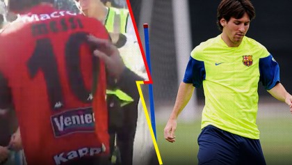 El día que Messi defendió la camiseta del… ¿Atlético de Madrid?